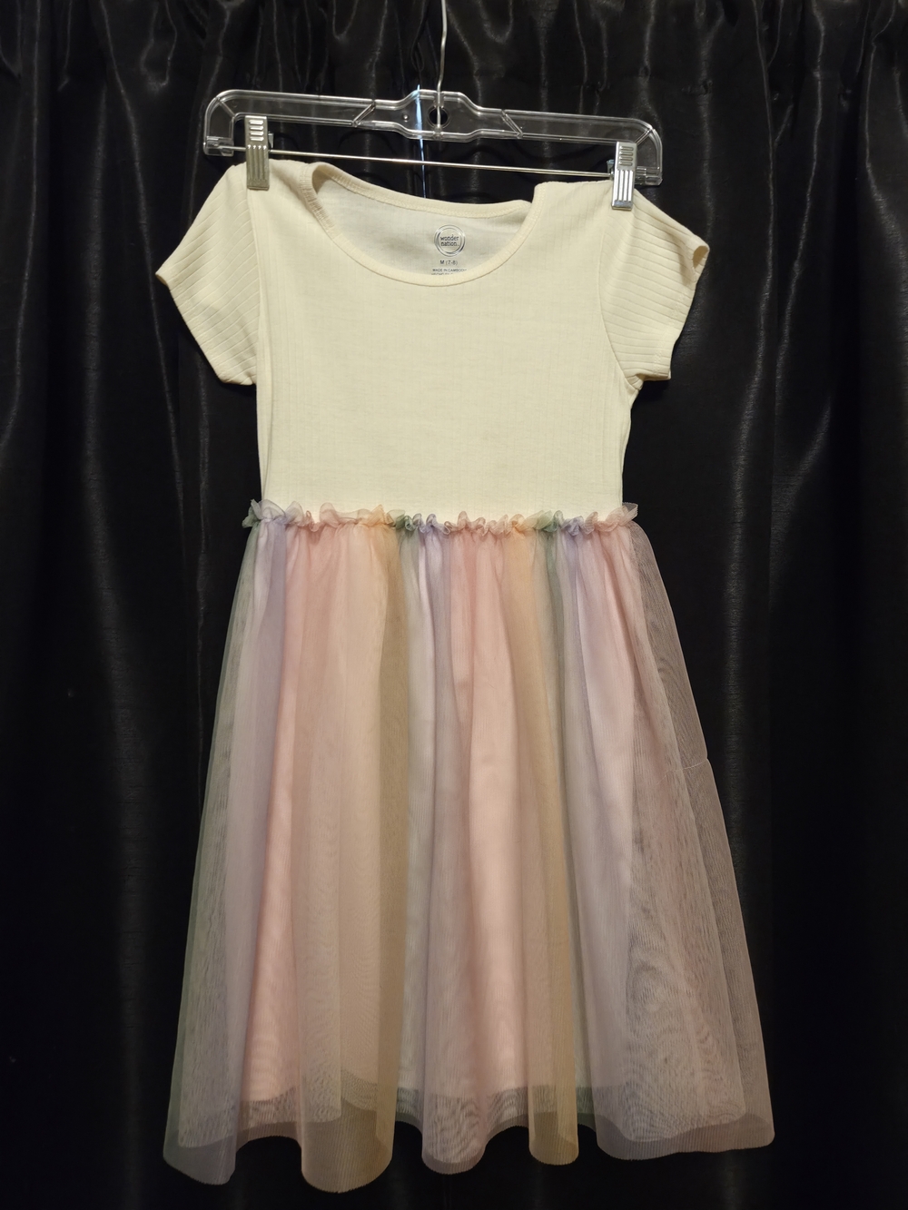 wonder nation Cream Bodice Pastel Tulle Party Dress